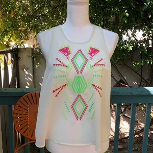 Tribal embroidered Top